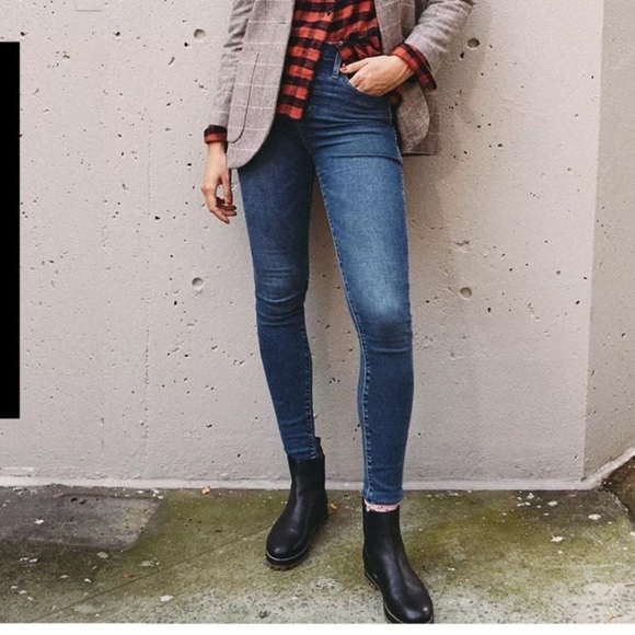 MADEWELL 10” High Rise Skinny jeans size 28 blue jeans - Picture 4 of 15